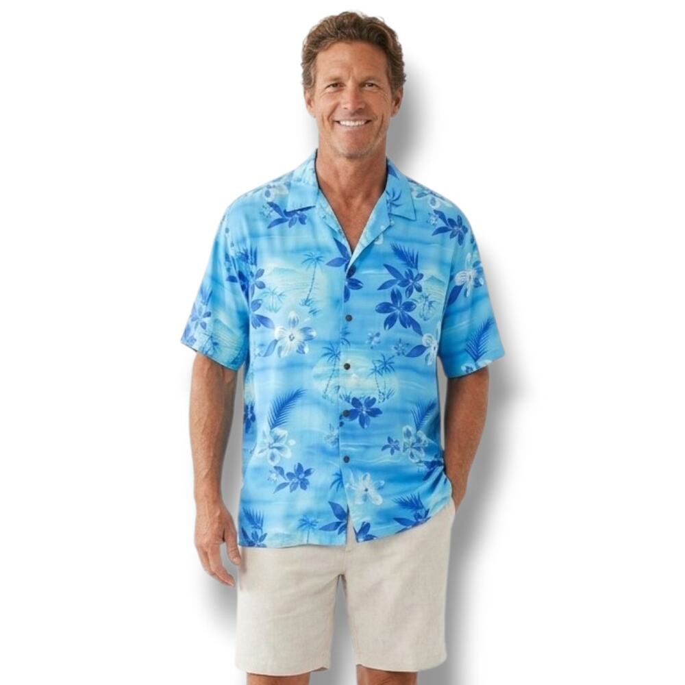 Vintage Two Palms Made in Hawaii Floral Rayon Aloha Shirt – 2XL
​
